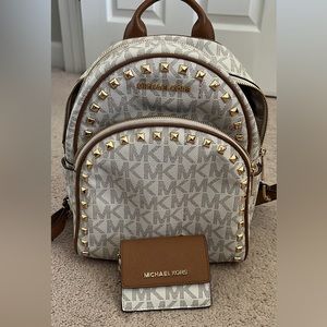 Michael Kors Backpack and Matching Wallet